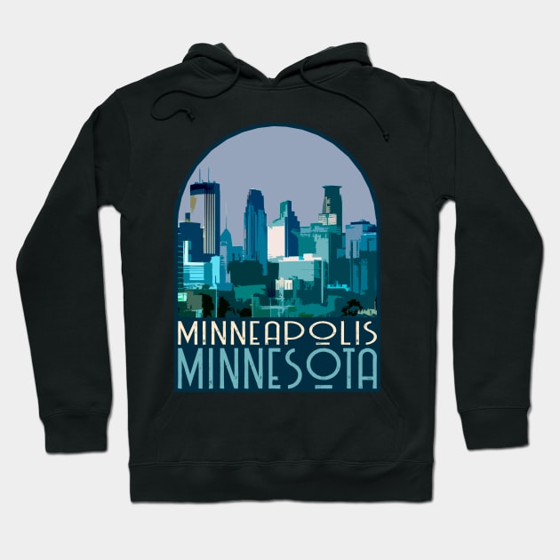 Minneapolis, Minnesota Decal Hoodie by zsonn